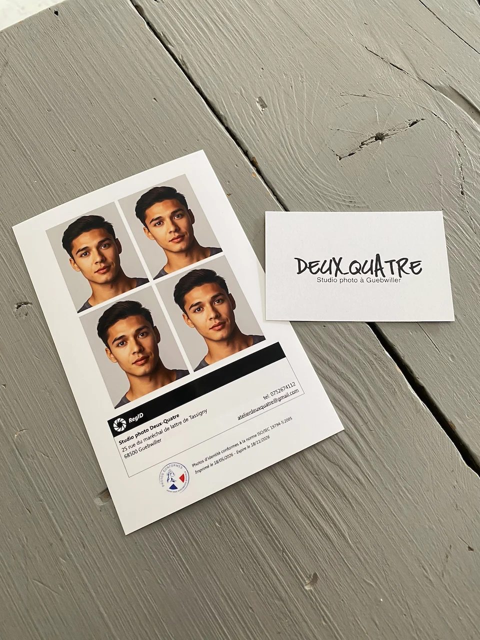Exemple planche photo identité Guebwiller — passeport carte identité