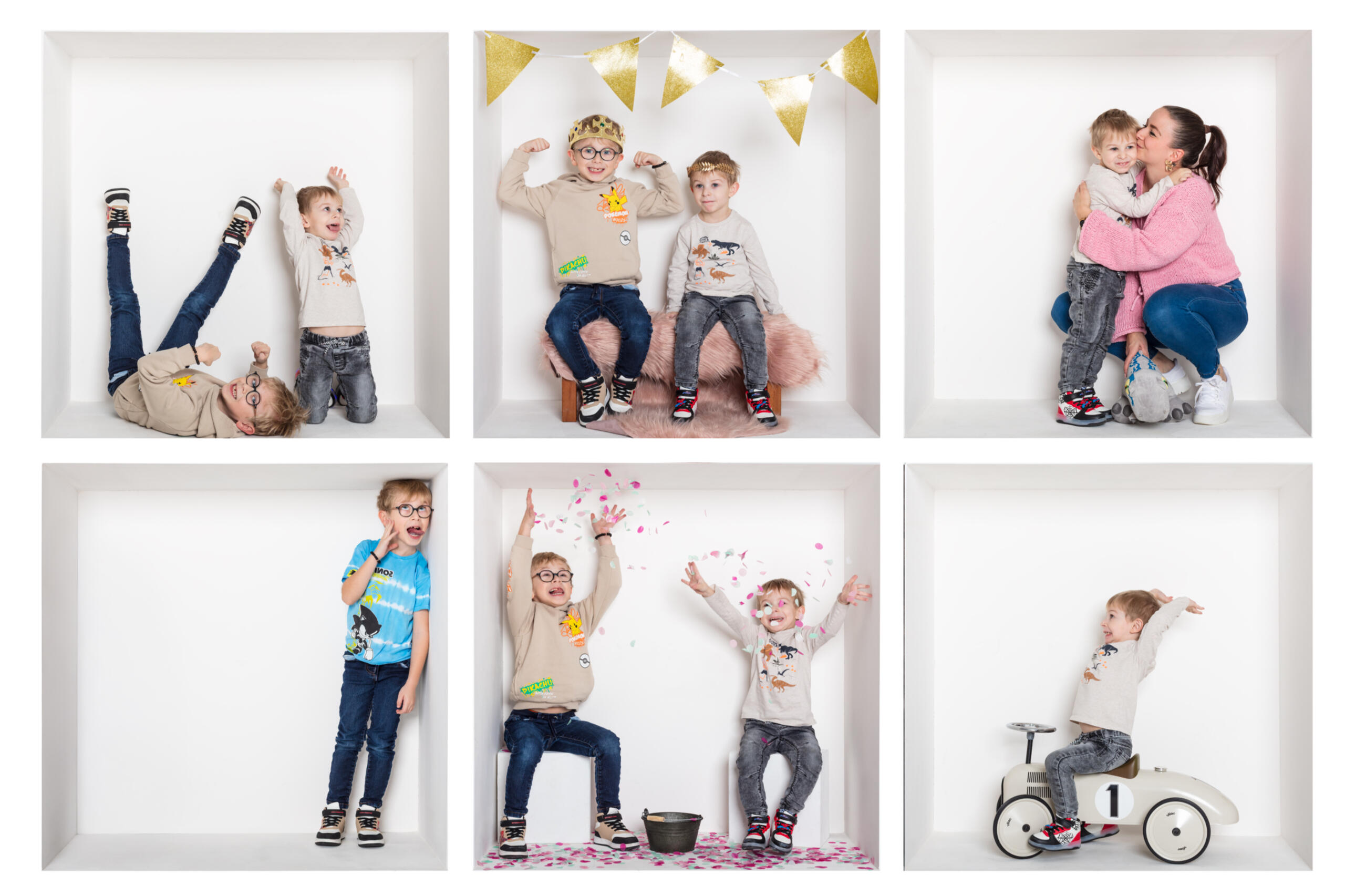 séance cube box famille enfants groupes studio Guebwiller montage photo studio