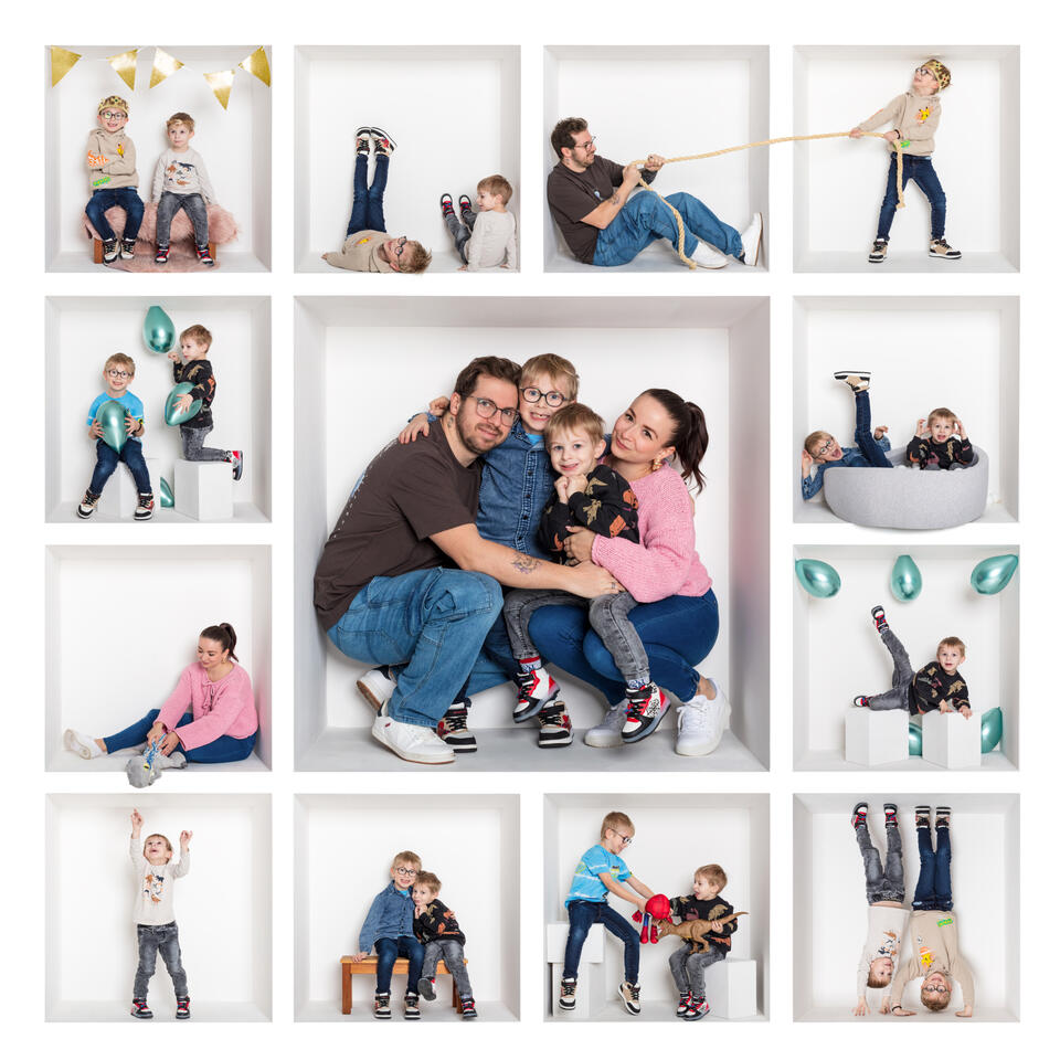 séance cube 13 séance cube box famille enfants groupes studio Guebwiller montage photo studio